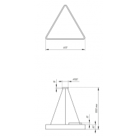 Светильник светодиодный Geometria ЭРА Delta SPO-151-B-40K-030 30Вт 4000К 2900Лм IP40 600*600*80 черный подвесной'