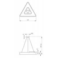 Светильник светодиодный Geometria ЭРА Delta SPO-153-B-40K-030 30Вт 4000К 2100Лм IP40 600*600*80 черный подвесной'