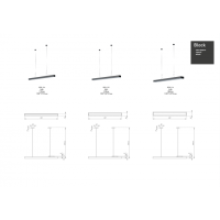 Светильник светодиодный Geometria ЭРА Block SPO-115-B-40K-036 36Вт 4000К 3100Лм IP40 1200*100*50 черный подвесной'