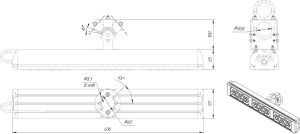 LED светильник SVT-STR-MPRO-79W-45x140'