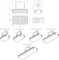 LED светильник SVT-STR-VAR-102W-150-GL'