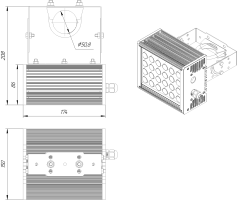 LED светильник SVT-ARH-CUBE-13W-45'