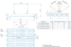 LED светильник SVT-STR-MPRO-79W-65-CRI90-5700K-DUO'