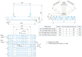 LED светильник SVT-STR-MPRO-102W-20-CRI90-5700K-TRIO'