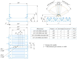 LED светильник SVT-STR-MPRO-61W-CRI90-5700K-TRIO'